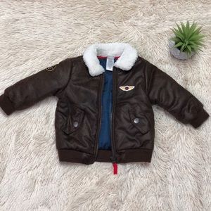SOLD Baby Boy Faux Fur Jacket with Pockets